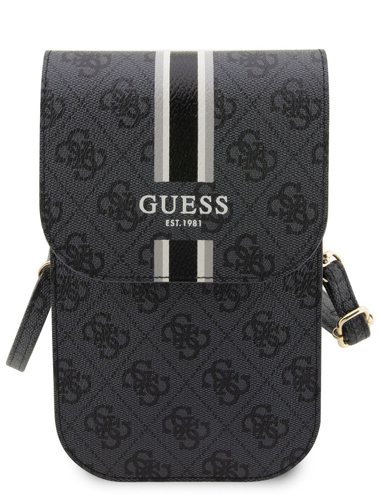 Сумка Guess Wallet Bag кошелек 174 x 114 мм из экокожи с ремешком через плечо, с карманами для карт, #1