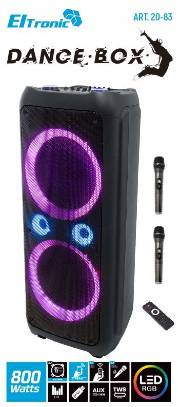 Колонка ELTRONIC 20-83 DANCE BOX 800, динамик 2шт/12" #1