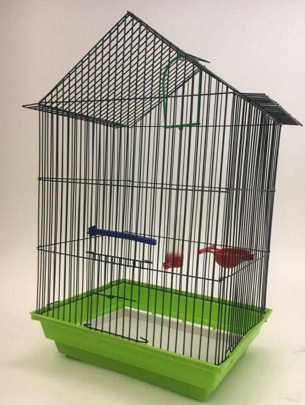 Клетка для птиц, попугаев с поилкой 35х28х55 #1