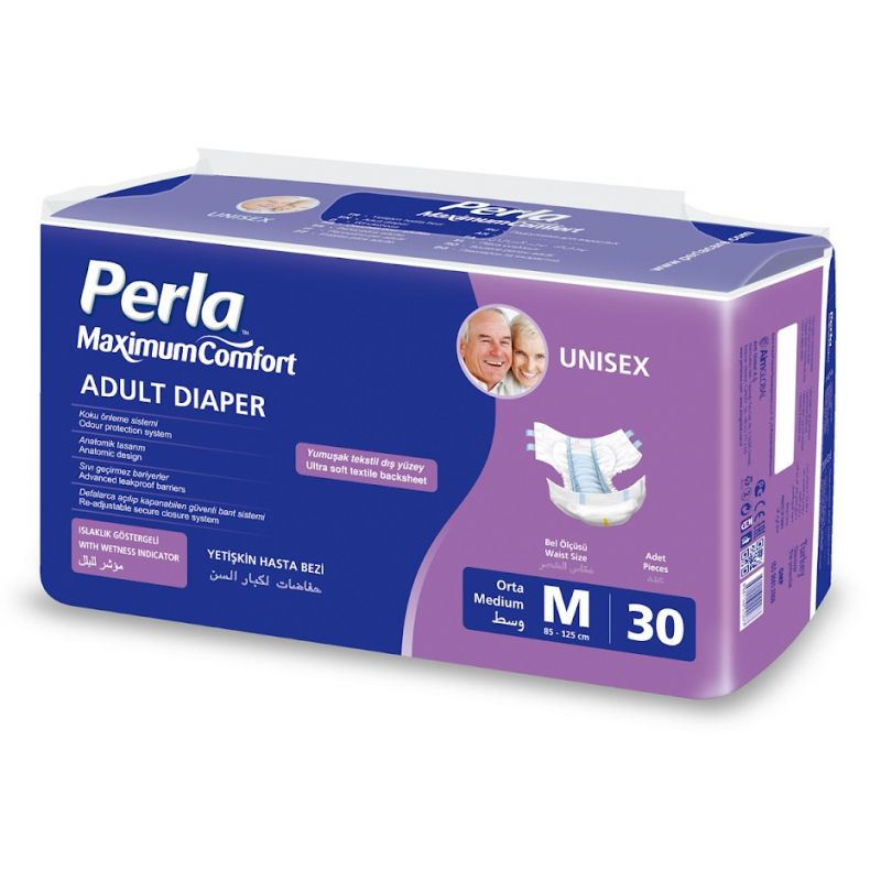 Подгузники для взрослых Perla Eco Medium 30 шт 85-125 см #1