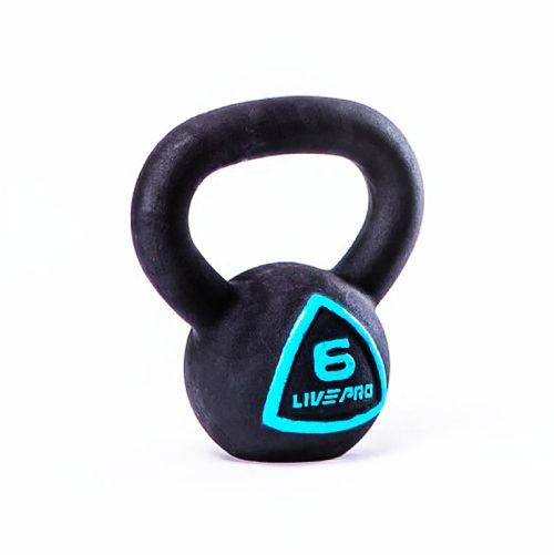 Гиря чугунная LIVEPRO Solid Cast Iron Kettlebell, вес 6 кг #1