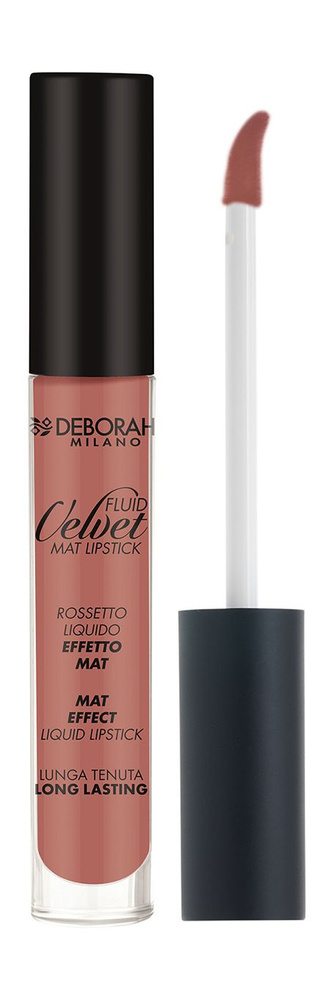 DEBORAH MILANO Помада для губ матовая жидкая Fluid Velvet Mat Lipstick, 4,5 г, 01 Античная роза  #1