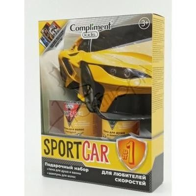 Детский косметический набор COMPLIMENT №1168 Sportcar, желтый, 3 предмета  #1