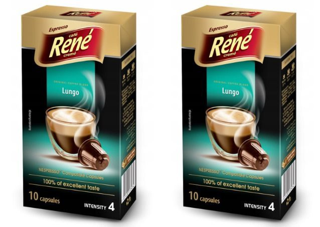 Rene Кофе Lungo Magnifico стандарта Nespresso, 10 капсул, 2 шт. #1