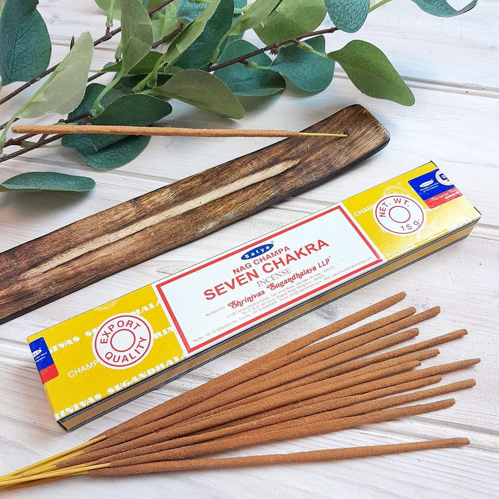 Индийские благовония Сатья Седьмая Чакра (Satya Seven Chakra) натуральные ароматические палочки для дома, #1