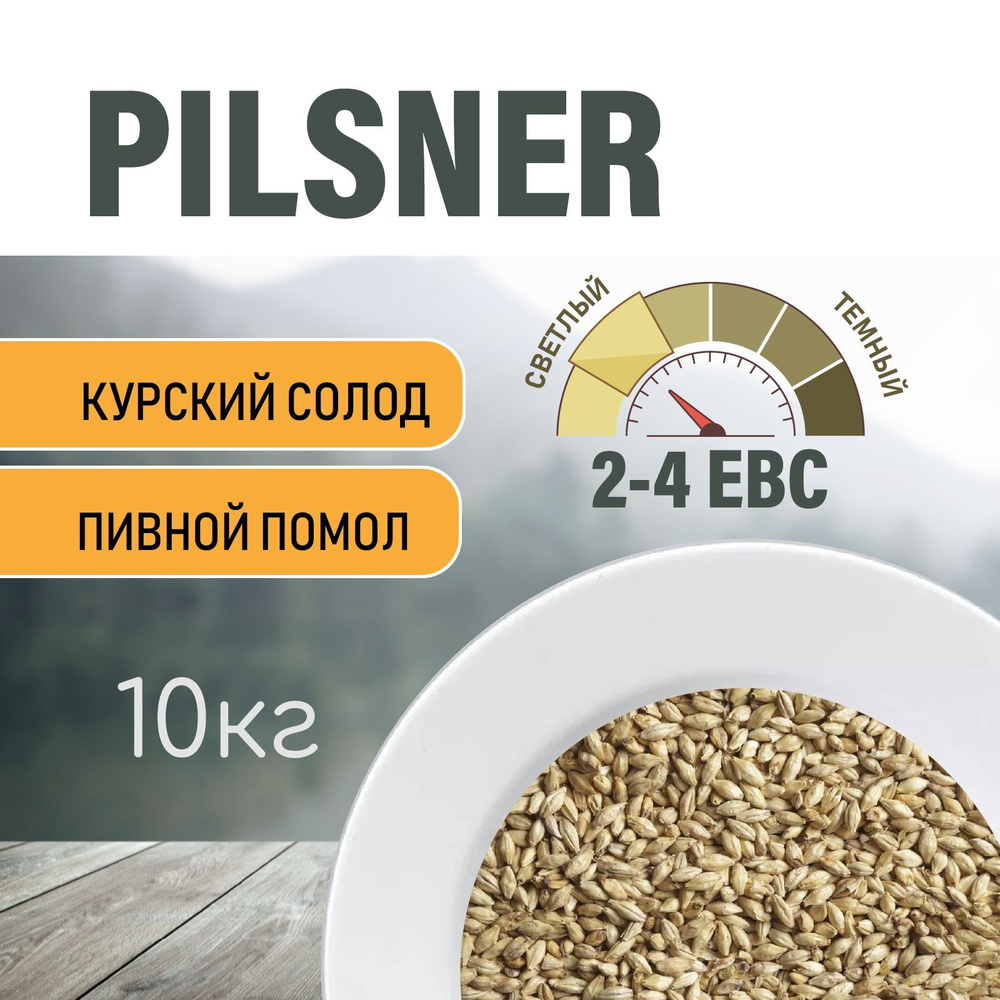 Солод ячменный пивоваренный Pilsner Курский 10 кг. с помолом - купить с  доставкой по выгодным ценам в интернет-магазине OZON (1101878665)