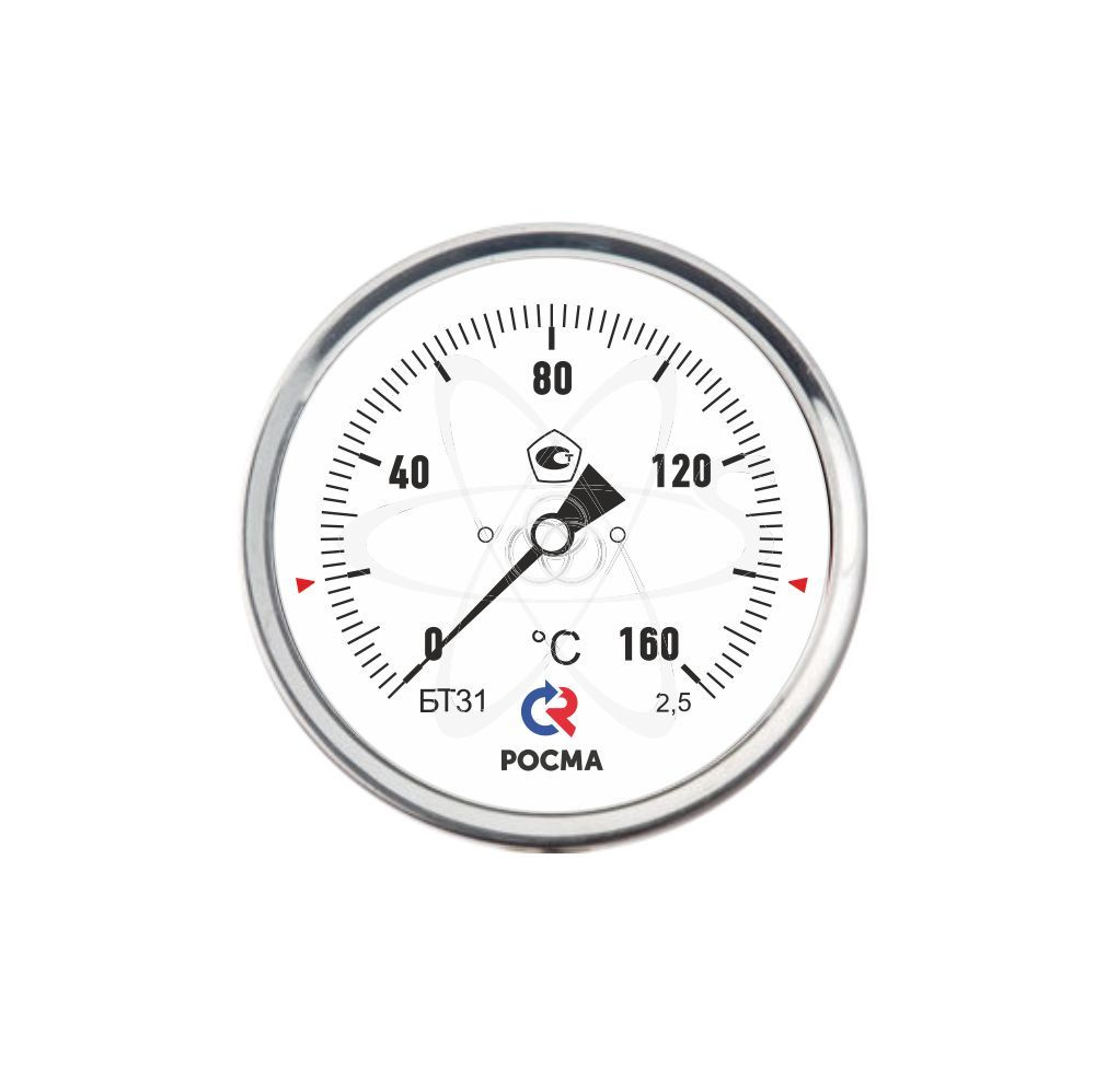 Термометр общетехнический БТ-31.211(0...160C)G1/2.-46мм.-2,5 % - росма  #1