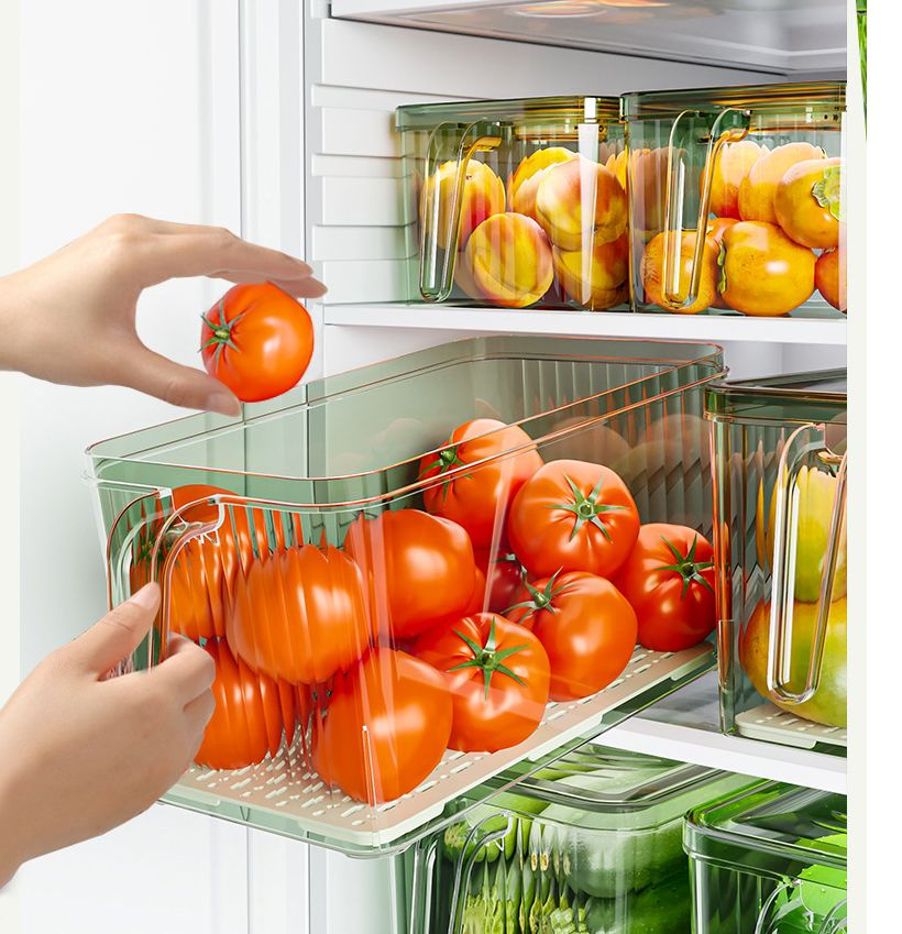 Ящик-органайзер MyPads с крышкой для холодильника для долговременного хранения овощей и фруктов, подойдет #1