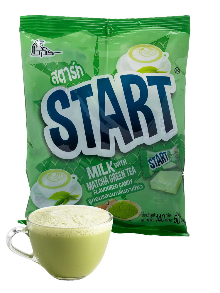 Конфета Boonprasert "Start" Milk&Matcha со вкусом зеленого чая и молока, 140 гр. гр  #1