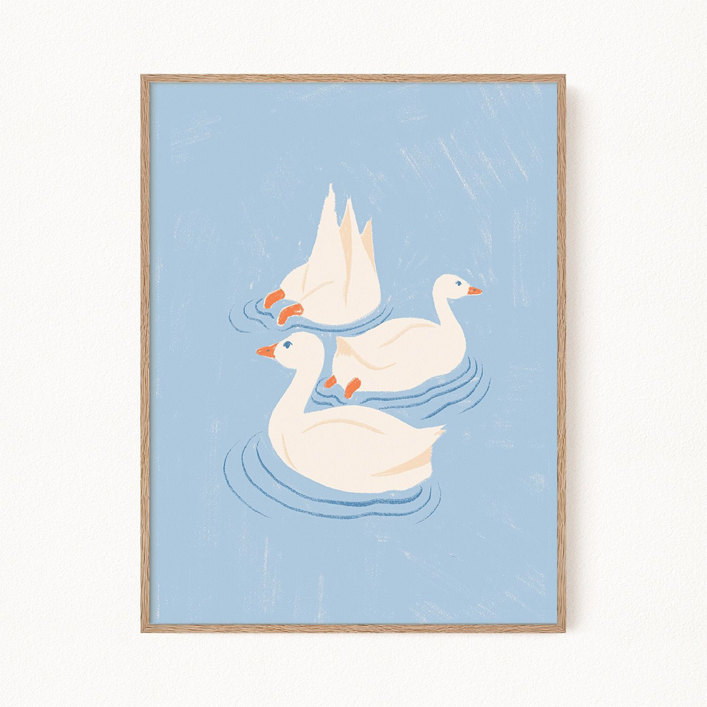 Постер для интерьера "Ducks", 30х40 см #1