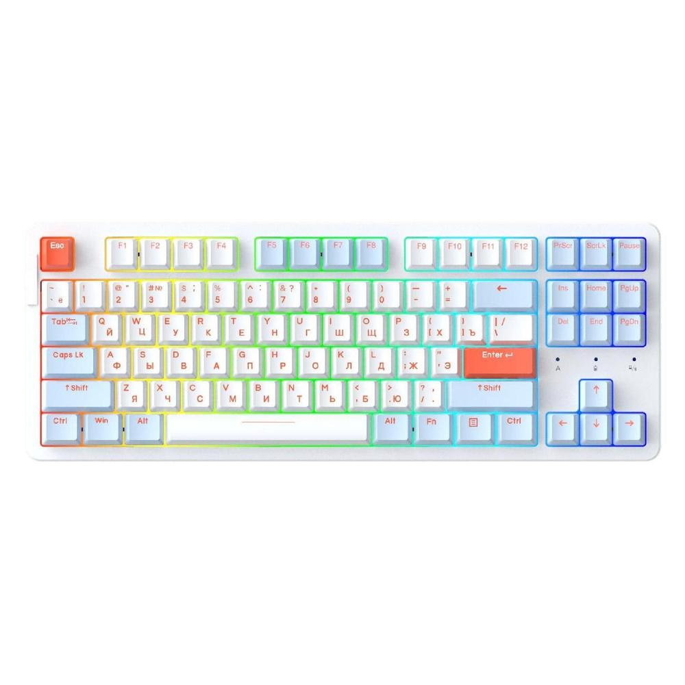 Игровая клавиатура проводная Dareu A87X Blue-White (русская раскладка)  #1