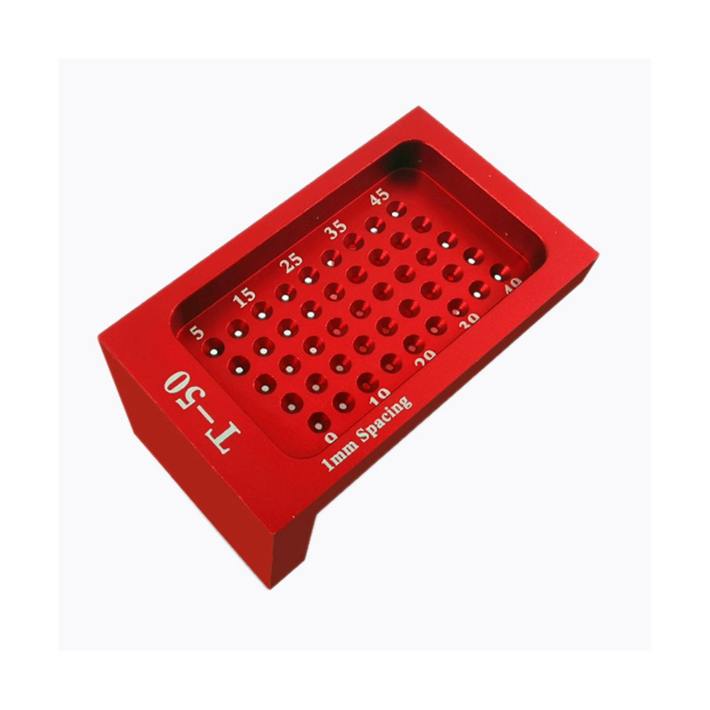 T50 Деревообработка Разметочная линейка Отверстие из алюминиевого ...