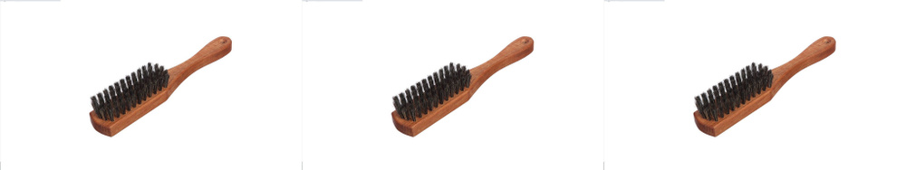 EcoBrush Щетка для одежды С ручкой, натуральная щетина, 59 пучков, 3 штуки  #1