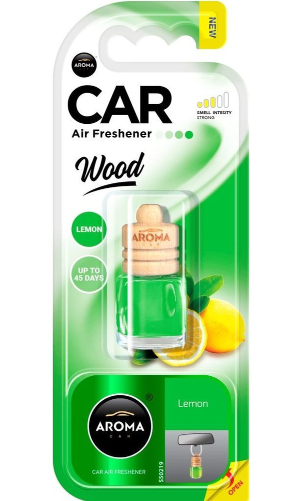 Ароматизатор воздуха AROMA CAR Wood Lemon, подвесной #1