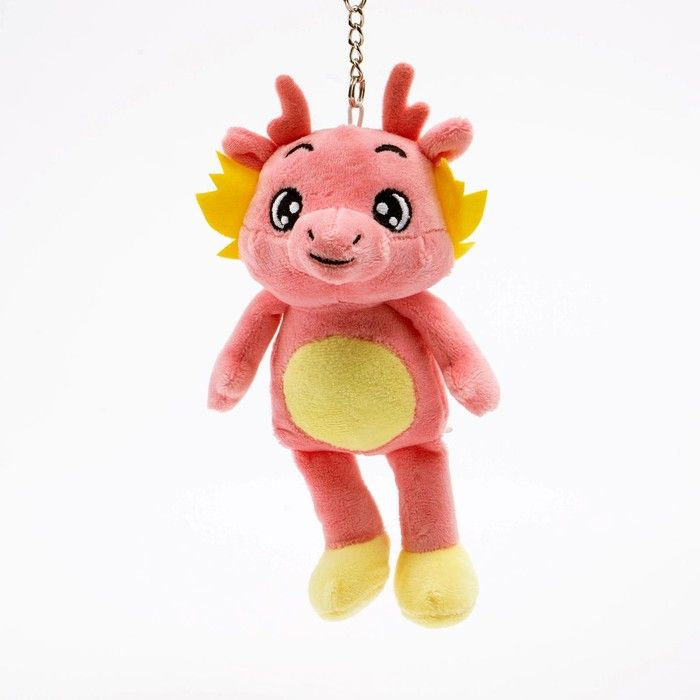 Мягкая игрушка Дракон , 18 см, цвет розовый #1