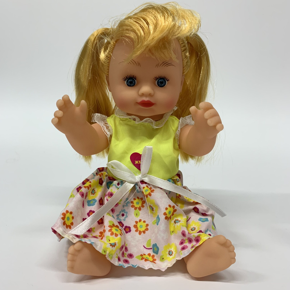 Кукла для девочки красивая говорящая с одеждой, высота куклы 28 см, в рюкзаке  #1