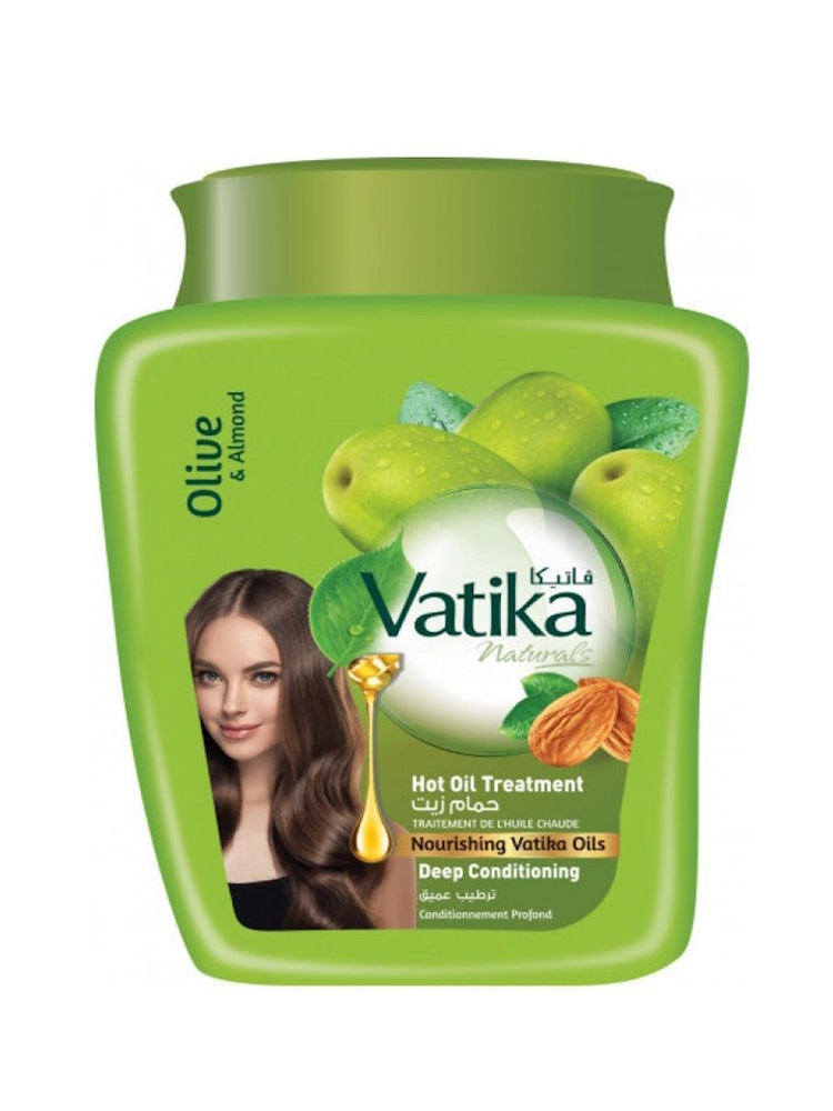 Vatika Olive&Almond/Маска для волос, олива и миндаль, глубокое увлажнение, 500 г  #1