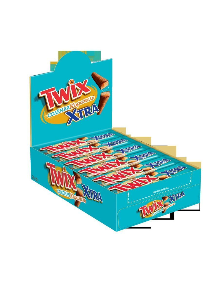 Twix/ Твикс Шоколадный батончик Xtra Соленая карамель, 24шт по 82г  #1