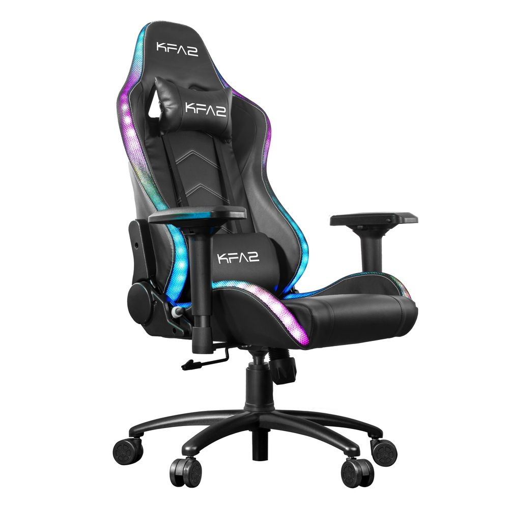 Игровое кресло KFA2 Gaming Chair 01 RGB SE Black With RGB remote control #1