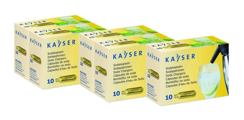 Баллончики для сифона для газирования воды (CO2) Kayser 50шт. #1