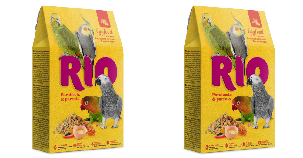 RIO Яичный корм для средних и крупных попугаев, 250 г, 2 шт #1