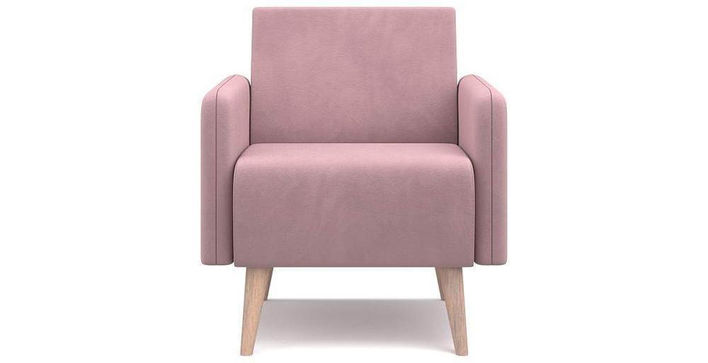 Кресло PUSHE Килт 2 с подлокотниками, нераскладное, для кухни, прихожей, балкона, детской, розовый Balance #1