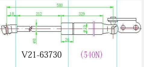 JETT Упор багажника, арт. V21-63730, 1 шт. #1