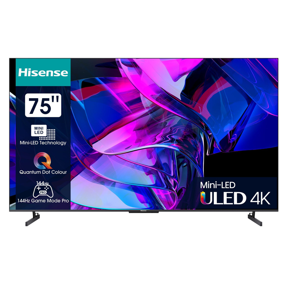 Hisense Телевизор 75U7KQ 75" 4K UHD, черный #1