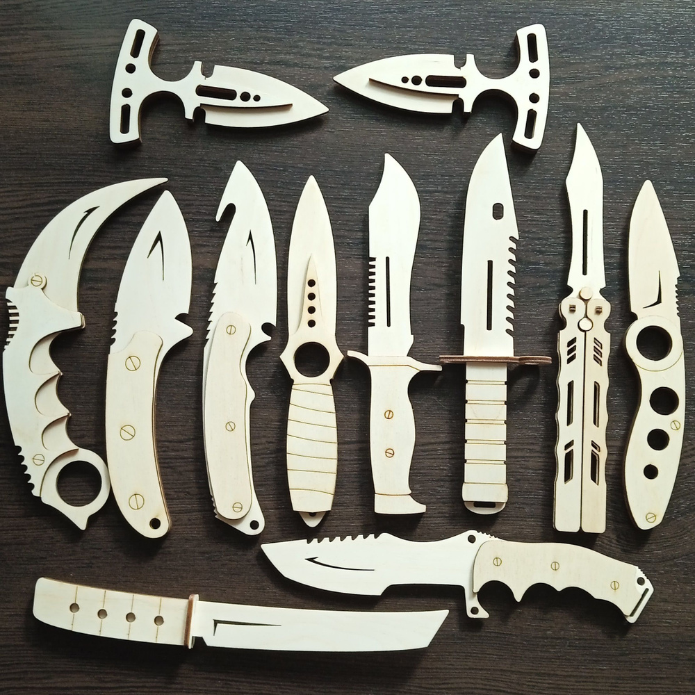 Набор деревянных ножей КС ГО/CS GO/12 штук #1