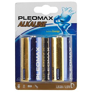 Pleomax Батарейка D, Гибридный тип, 2 шт #1