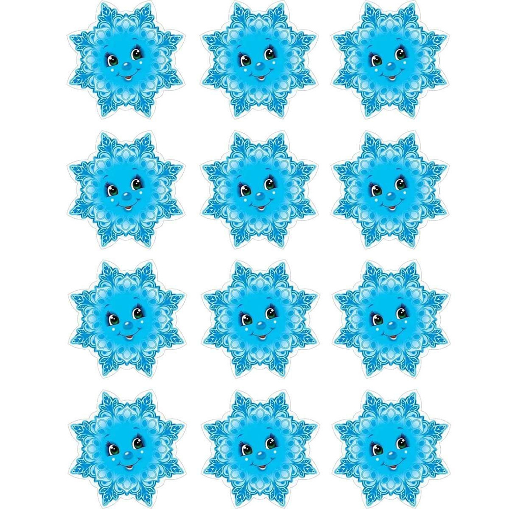 Съедобная картинка на торт Снежинки - купить с доставкой по выгодным ...