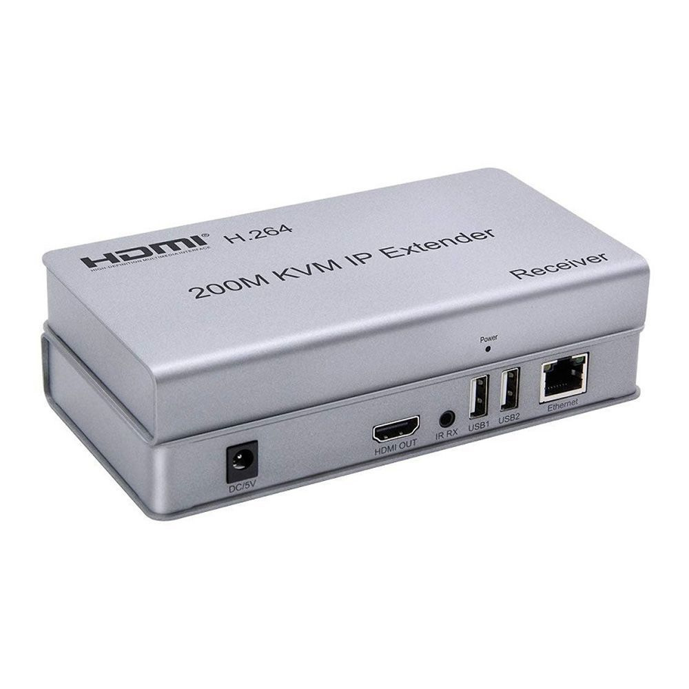 HDMI KVM-удлинитель (extender), до 200 м по витой паре, HDMI+USB, 1080p, H.264, IR (ORIENT VE052)  #1