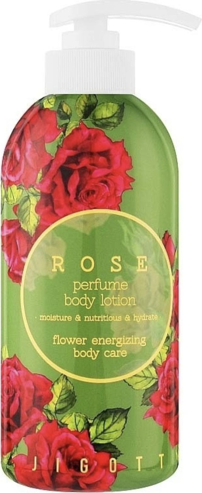 Jigott / Джигот Rose Perfume Body Lotion Лосьон для тела парфюмированный с экстрактом розы для всех типов #1