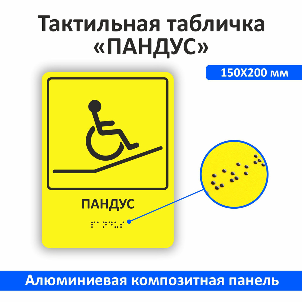 Тактильная табличка со шрифтом Брайля. - купить с доставкой по выгодным ...