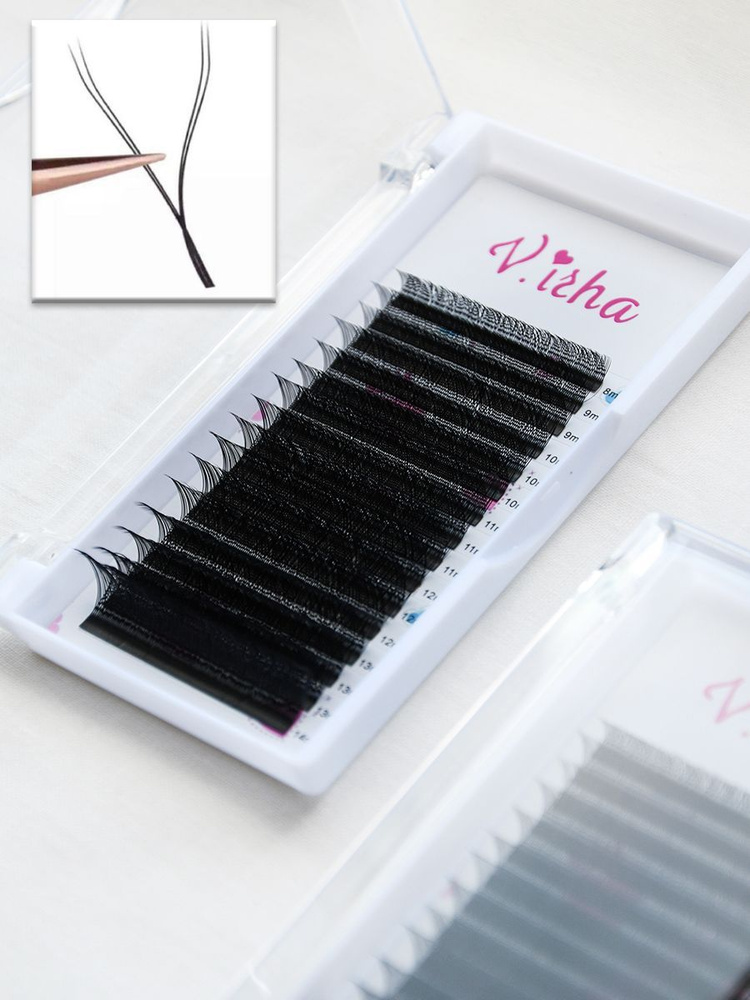 Ресницы для наращивания 2D(C) Mix 16линий - купить с доставкой по ...