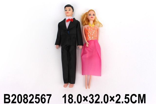 Кукла тип Модель с мужем 32см, #1