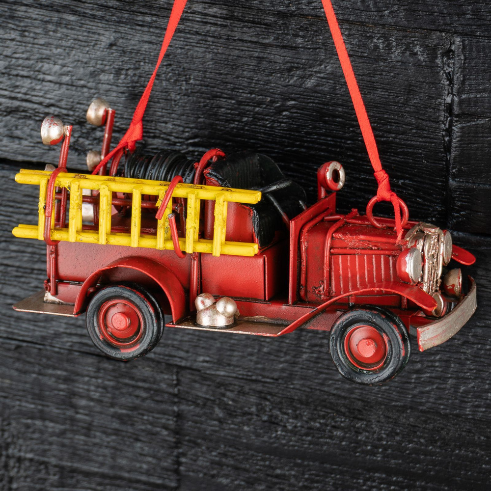 Ёлочная игрушка Fire Engine 11 cm #1