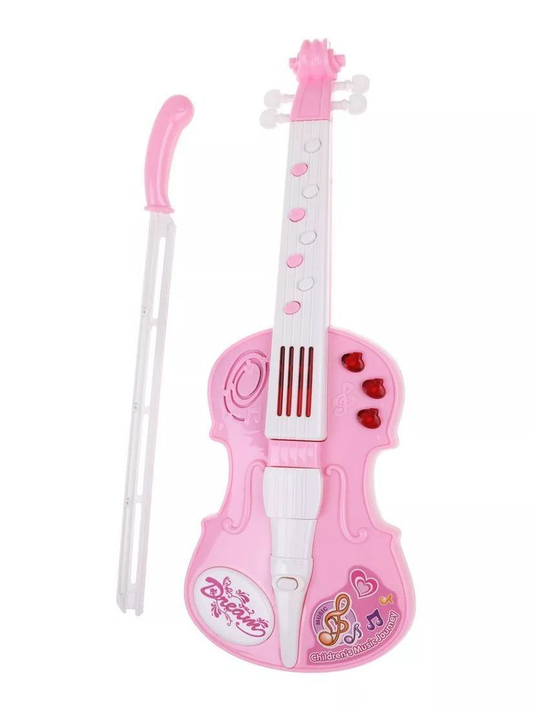 Скрипка детская игрушечная на батарейках музыкальная #1
