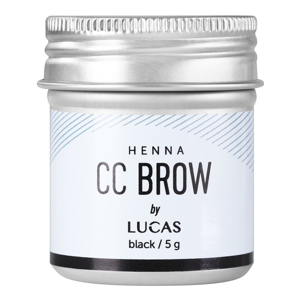 Lucas' Cosmetics, Хна для бровей CC Brow, черная, в баночке, 5 г #1