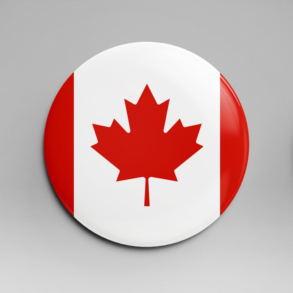 Магнит 58 мм флаг Канада #1