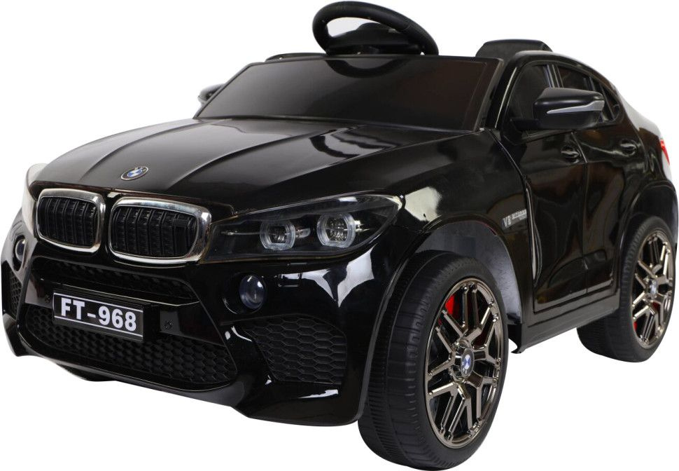 Электромобиль BMW X6M 12V (полный привод, EVA) - FT-968-BLACK-PAINT #1