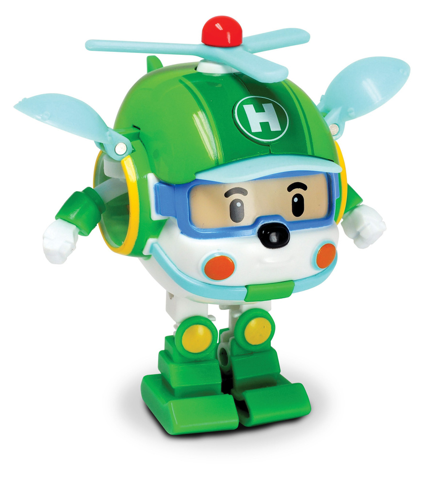 Игрушка робот трансформер Robocar Poli, Хэли трансформер 7,5 см, Робокар Поли, 83048  #1