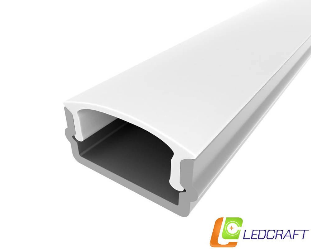 Ledcraft Комплект алюминиевого профиля с экраном и заглушками LC-LP0616M16-1  #1