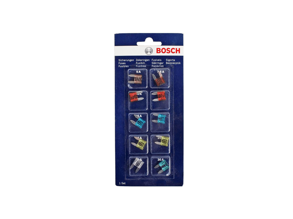 Предохранитель BOSCH флажковый мини комплект блистер #1