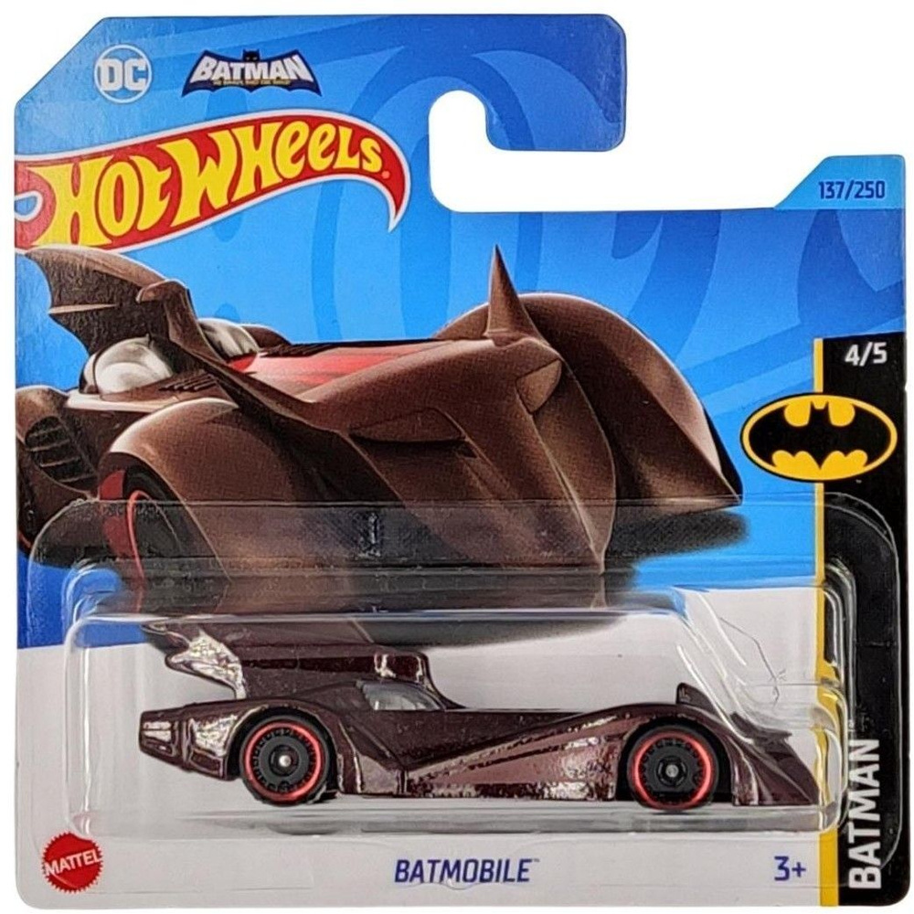 Игрушечная машинка Hot Wheels Batmobile Metalflake Dark Maroon (базовая коллекция 2023 г, 137/250)  #1