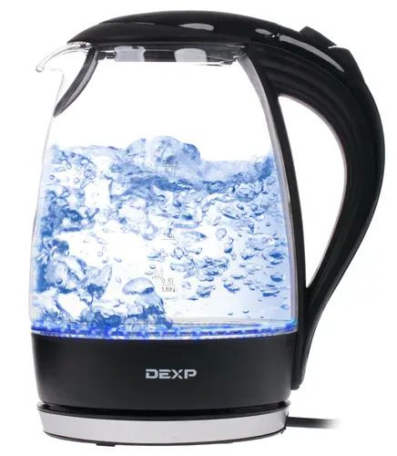 DEXP Электрический чайник Электрочайник DEXP GF-175 черный, прозрачный, черный  #1