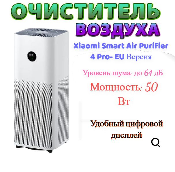 Xiaomi Очиститель воздуха Air Purifier 4 PRO (BHR5096GL) EU версия, белый  #1