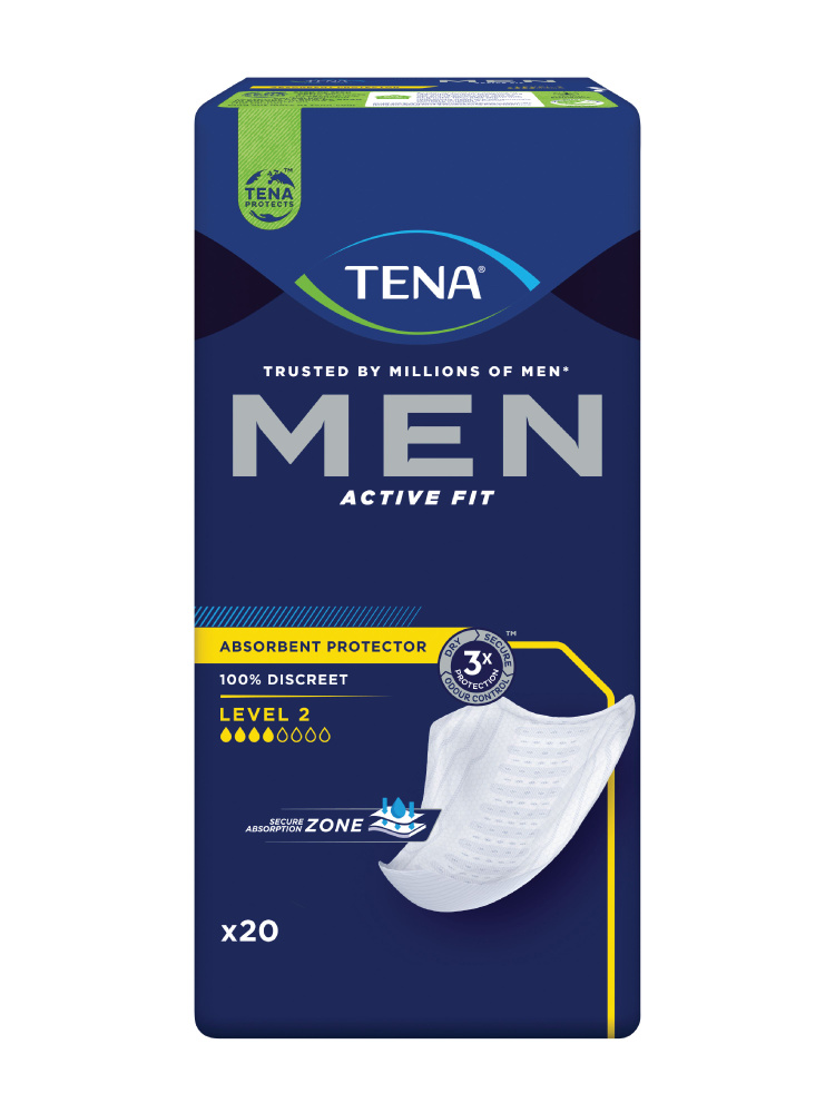 Прокладки урологические мужские TENA Men Active Fit Level 2, 20 шт. #1