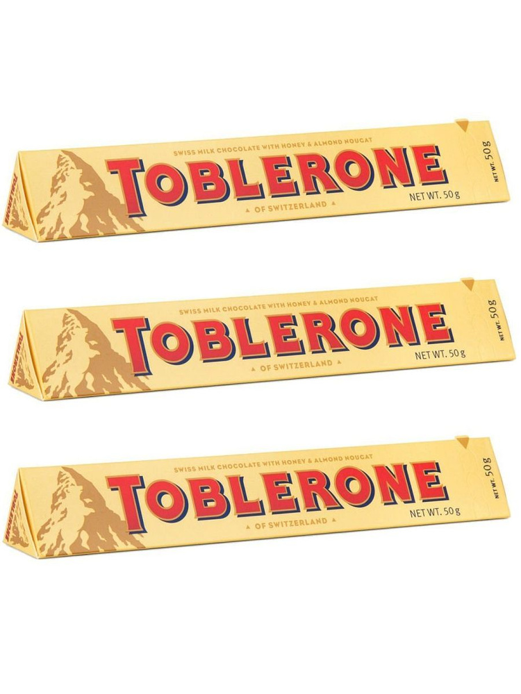 Шоколад Toblerone, 3 шт х 50 гр #1