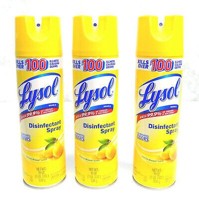 Lysol Лизол (сет3шт) Лимонная свежесть, дезинфицирующее средство , 400 мл.  #1